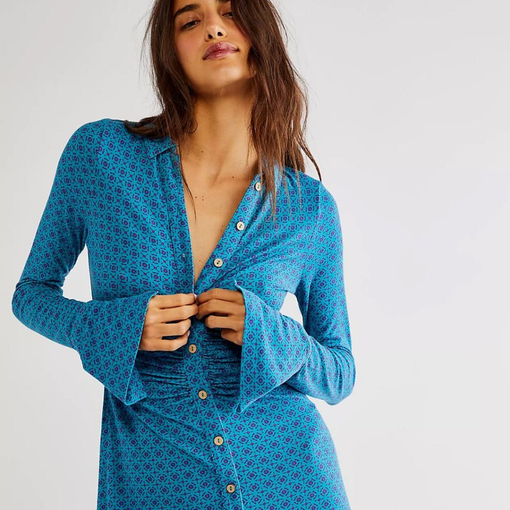 Free People Shayla Mini Dress LG | NWT